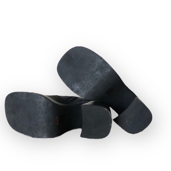 Vintage Jeffrey Campbell Black Boots Squared Toes RARE - Picture 4 of 7